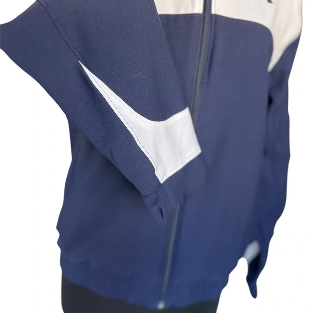 Under Armour Blue and White Performance Jacket with Color-Block Design - Picture 5 of 5